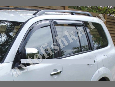 Дефлекторы боковых окон EGR 4 части темные Mitsubishi Pajero Sport 2008-