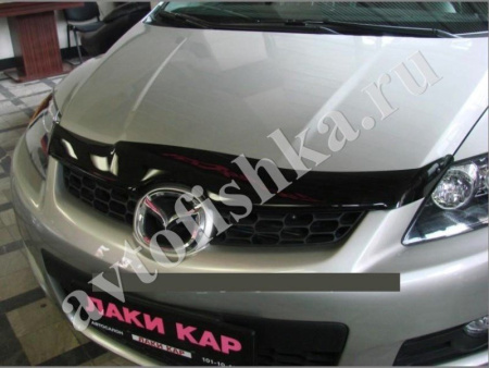 Дефлектор капота темный Mazda CX 7 2006-