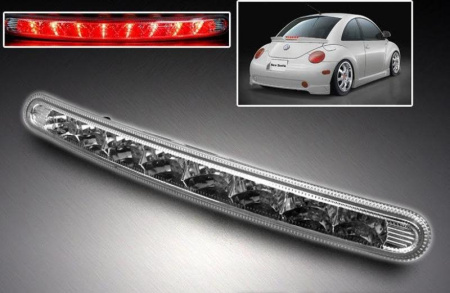Volkswagen New Beetle (98-05) фонарь задний тормозной светодиодный прозрачный хромированный.