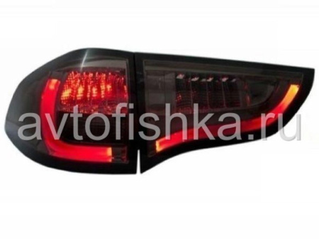 Mitsubishi Pajero Sport, Challenger (09-) задние фонари светодиодные тонированные, комплект 2 шт.