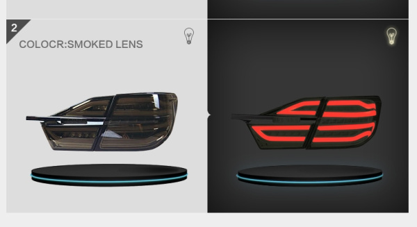 Toyota Camry V50 (14-17) фонари задние светодиодные тонированные