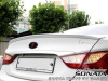 Hyundai Sonata YF (10-) задний спойлер на крышку багажника, черный, под покраску.