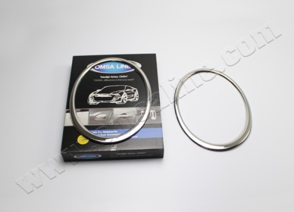 Nissan Juke (14–) Окантовка на передние фонари, нерж., 2 части