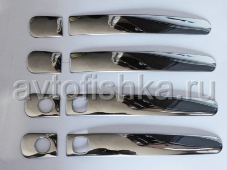 Toyota Land Cruiser 200 (08-15) хромированные молдинги на наружние ручки дверей