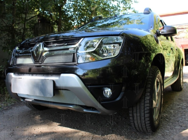 Renault Duster (15–) Защита радиатора, хром, низ