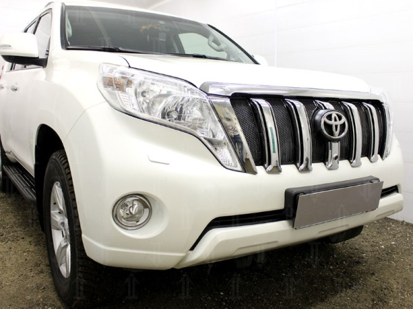 Toyota Land Cruiser Prado (13–) Защита радиатора Premium, чёрная