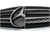 Mercedes E W211 (02-06) решетка радиатора черная, дизайн Big Star "Авангард" (Avangard), 3 ламели