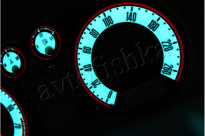 Audi TT (8N) 98-06 светодиодные шкалы (циферблаты) на панель приборов - дизайн 2