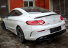 Mercedes-Benz C-Klasse W205 Coupe рестайлинг 2018 - н.в. Диффузор заднего бампера 6.3S AMG с черными насадками на глушитель
