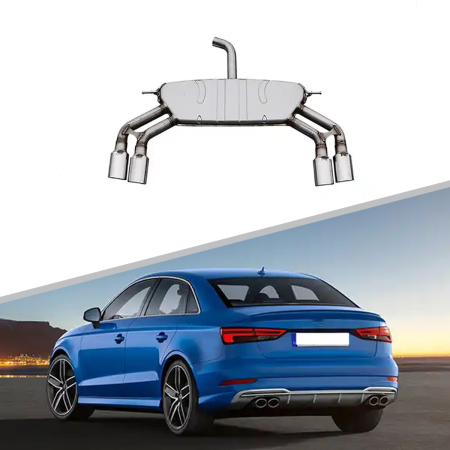 Двойной выхлоп S3 S-line для Audi A3 седан 2013-2020