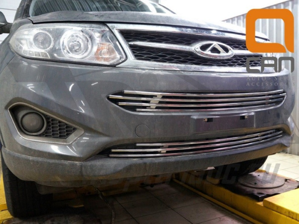 Chery Tiggo (12–15) Решетка переднего бампера d12