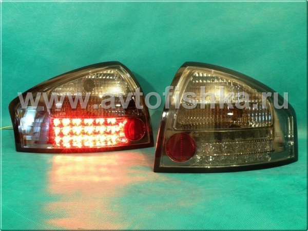 Audi A6 (97-04) фонари задние светодиодные тонированные, комплект 2 шт.