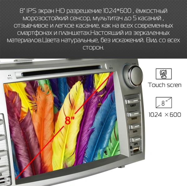 Toyota Camry V40 (06-11) навигационная мультимедийная система на андроид