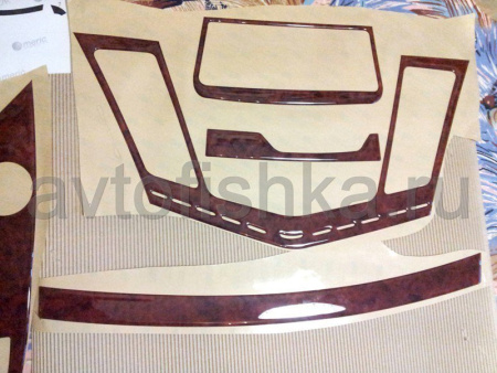 Chevrolet Cruze (2009-) декор салона авто под дерево с коробкой автомат, комплект 9 предметов.