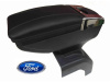 Ford Focus 2 (08-11) раздвижной кожаный подлокотник с бардачком и с подстаканниками, бежевый, черный или серый