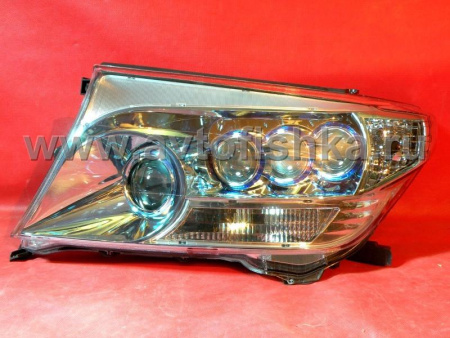 Toyota Land Cruiser 200 (08-) фары передние линзовые голубые, под корректор, дизайн LS600h, по заказу MidWest, комплект 2 шт.