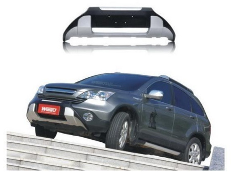 Honda CR-V (06-) накладка на передний бампер, защита бампера
