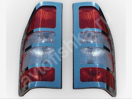 Mercedes Sprinter W901 (1998-) накладки на задние фонари из нержавеющей стали, 4 шт.