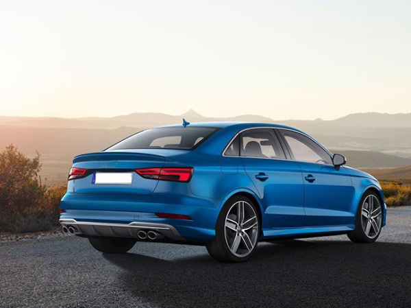 Раздвоенный выхлоп S3 для Audi A3 седан S-line 2013-2020