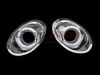 Ford Fiesta (08-) хэтчбек хромированные накладки на противотуманные фары, комплект 2 шт.