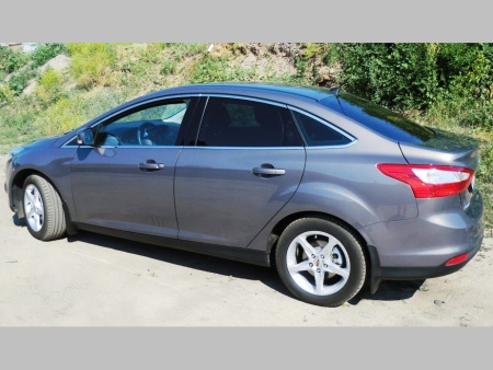 Ford Focus (2011-) седан верхние и нижние молдинги стекол из нержавеющей стали, комплект 12 частей