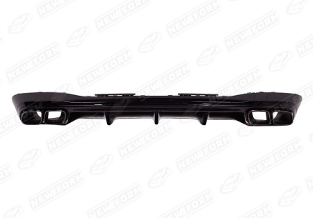 Mercedes-Benz S-Klasse W223 2020 - н.в. Диффузор с насадками 6.3 AMG черный