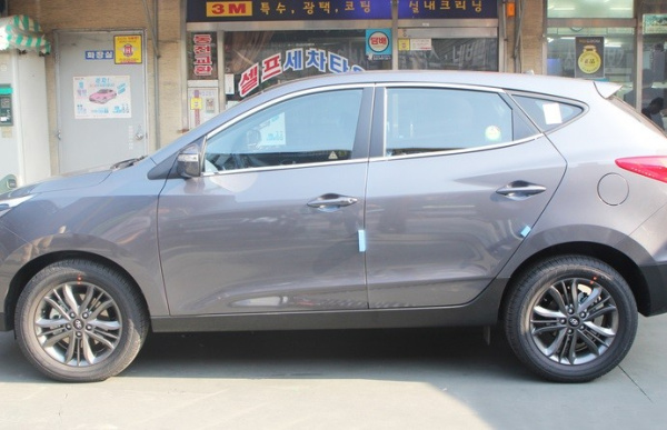 Hyundai ix35 (10–) Молдинги окон верхние, Abs пластик, хром