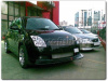 Suzuki Swift (04-) фары передние линзовые хромированные, со светодиодами, комплект 2 шт.
