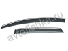 Opel Astra J (2009-) хэтчбек дефлекторы окон тонированные с хромированным молдингом