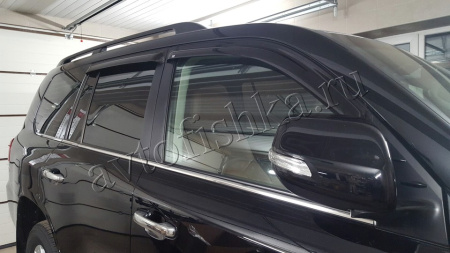 Toyota Land Cruiser (07–/12–/15–) Дефлекторы на двери