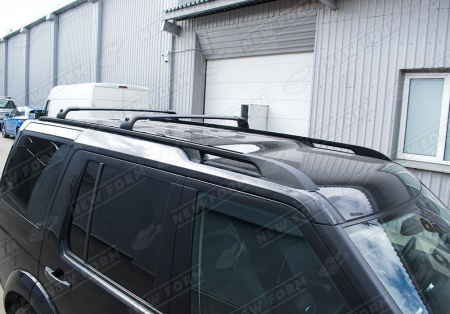 Land Rover Discovery 4 поколение 2009 - 2013 Комплект рейлинги и поперечины для Land Rover Discovery 4 черные