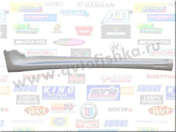 Toyota Land Cruiser Prado 120 (02-09) накладки порогов пластиковые, комплект 2 шт.