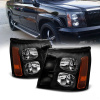 Cadillac Escalade (2002-2006) фары передние черные под штатный ксенон