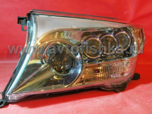 Toyota Land Cruiser 200 (08-) фары передние линзовые голубые, под корректор, дизайн LS600h, по заказу MidWest, комплект 2 шт.