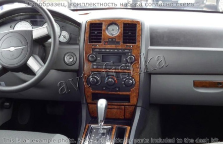 Декоративные накладки салона Chrysler 300 2005-2007 дверные ручки