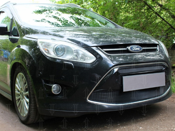 Ford C-Max (10–14) Защита радиатора, чёрная (2 части)