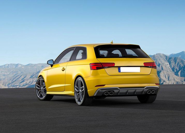 Насадки на выхлоп S3 для Audi A3 хэтчбек 2013-2020 - нержавеющая сталь