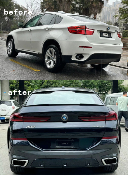 Обвес рестайлинг комплект для  BMW X6 E71 стиль G06 X6M F96 LCI (2023+)
