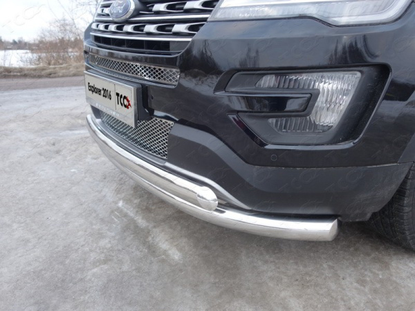 Ford Explorer (16–) Защита передняя нижняя (двойная) 76,1/75 мм