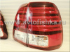 Toyota Land Cruiser 100 (98-07) фонари задние светодиодные красно-хромированные, внешние и внутренние, дизайн Lexus, комплект лев.+прав.