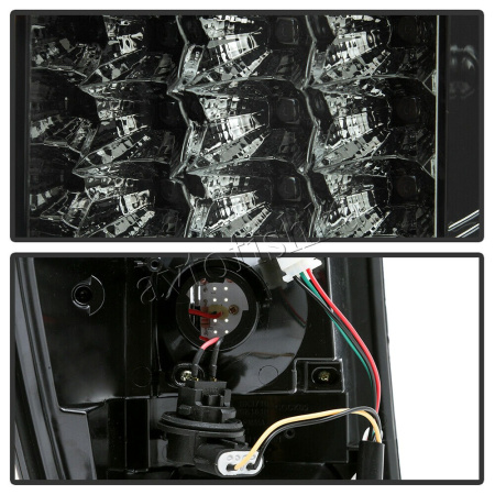 Jeep Grand Cherokee (04-) фонари задние светодиодные черные, комплект 2 шт.