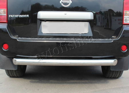 Nissan Pathfinder R51 (05-14) защита заднего бампера, труба 70 мм