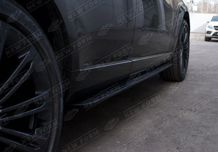 Land Rover Range Rover 5 поколение 2021 - 2023 Пороги черный молдинг