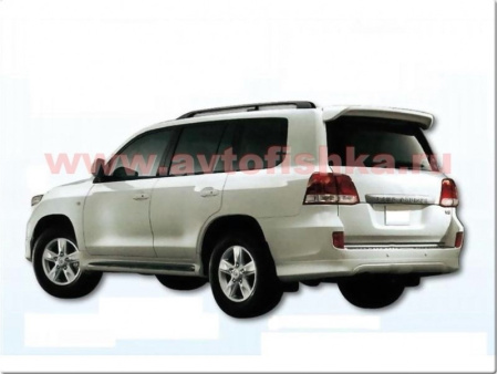 Toyota Land Cruiser 200 (08-) спойлер заднего бампера нижний, юбка бампера, пластик