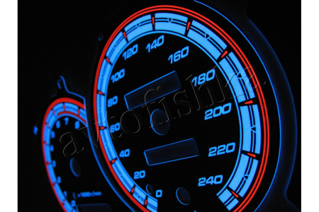 Toyota Celica VI (T20) 1994-1998 светодиодные шкалы (циферблаты) на панель приборов