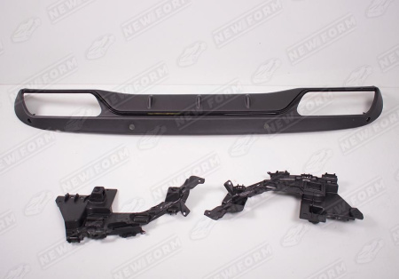 Mercedes-Benz C-Klasse W205 рестайлинг 2018 - 2021 Диффузор заднего бампера 6.3 AMG черный