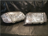 Mercedes S W140 (92-99) фары передние хромированные с поворотниками, комплект 2 шт.