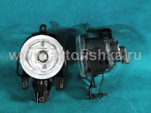 Mitsubishi Pajero 3 (03-06) фары противотуманные хромированные, комплект 2 шт.
