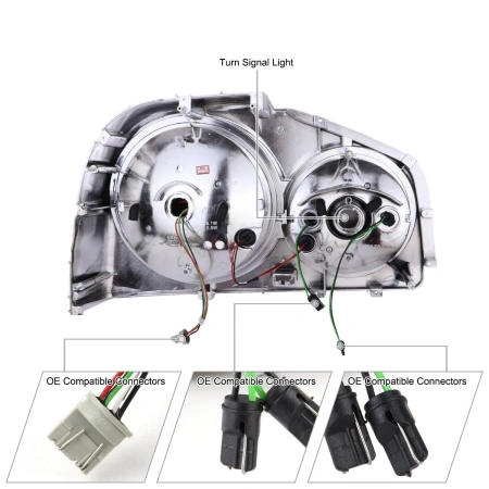 Nissan Skyline GT-R34 (98-01) фонари задние хромированные светодиодные