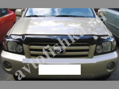 Дефлектор капота темный Toyota Highlander 2001-2007
